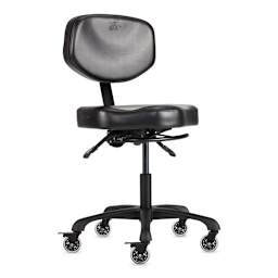TatSoul Oros Adjustable Tattoo Artist Chair, angled