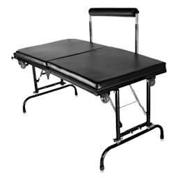 TatSoul X Portable Tattoo Table, back rest laid flat