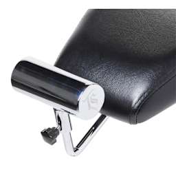 TatSoul Oros Tattoo Armrest with Adjustable Steel Hand Grip, close-up of hand grip