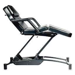 TatSoul Oros Adjustable Tattoo Client Bed, lifted high