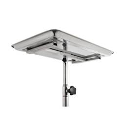 TatSoul Stainless Wheeled Mayo Tray, underside of tray