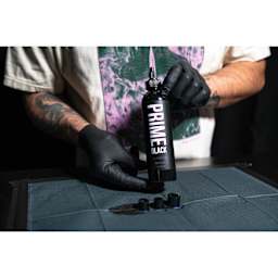 Prime Tattoo Supply Black Tattoo Ink - 8 oz, in hand