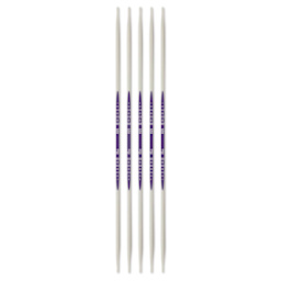 Prym Ergonomics Double Point Knitting Needle Set - Size 4, Set of 5, 8"