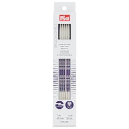 Prym Ergonomics Double Point Knitting Needle Set - Size 7, Set of 5, 8" - front of packaging