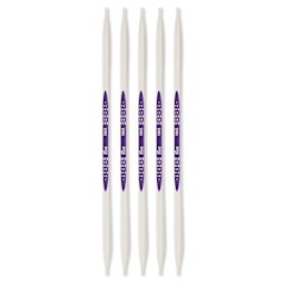 Prym Ergonomics Double Point Knitting Needle Set - Size 10, Set of 5, 8"