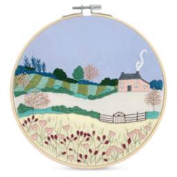 DMC The Designer Collection Embroidery Kits - “Spring Landscape” by Georgie K Emery, Advanced example of finished piece