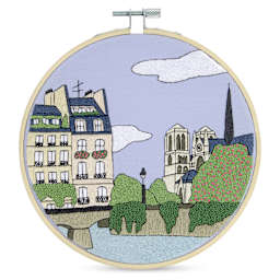 DMC The Designer Collection Embroidery Kits - “Paris” by Kseniia Guseva, Intermediate finished example