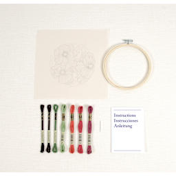 DMC The Designer Collection Embroidery Kits - “Poppies” by Nathalie Weinzaepf, Intermediate included components