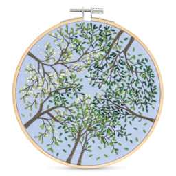 DMC The Designer Collection Embroidery Kits - “Canopy” by Nathalie Weinzaepf, Easy finished example