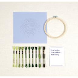 DMC The Designer Collection Embroidery Kits - “Canopy” by Nathalie Weinzaepf, Easy set contents