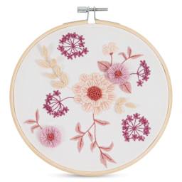 DMC The Designer Collection Embroidery Kits - “Daisies” by Pascaline Latasse, Advanced finished example