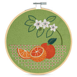 DMC Stitch Kit - Oranges, finished