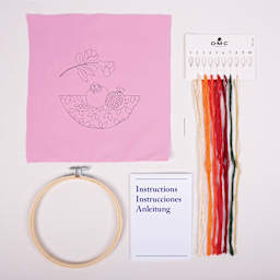 DMC Stitch Kit - Pomegranate, contents