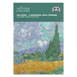 “A Wheatfield, with Cypresses” by Vincent Van Gogh, The National Gallery - front of packaging