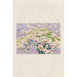 DMC The Masters Collection Cross Stitch Kit - "A Tree in Blossom” by William Giles, finished example