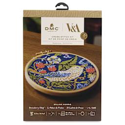 DMC The Masters Collection Cross Stitch Kit - “Strawberry Thief” by William Morris, front of packaging