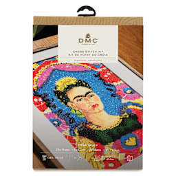 DMC The Masters Collection Cross Stitch Kit - “The Frame” by Frida Kahlo front of packaging