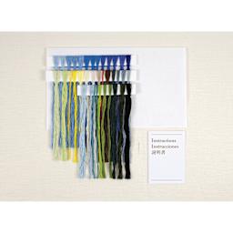 DMC The Masters Collection Cross Stitch Kit - “The Starry Night” by Vincent van Gogh contents