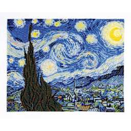 DMC The Masters Collection Cross Stitch Kit - “The Starry Night” by Vincent van Gogh