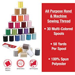 Singer All Purpose Sewing Thread Set - Description of Contents