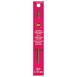 Boye Aluminum Crochet Hook - US D, 6" - front of packaging