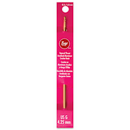 Boye Aluminum Crochet Hook - US G, 6" - front of packaging