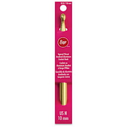 Boye Aluminum Crochet Hook - US N, 6" - front of packaging