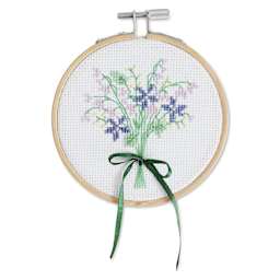 Rico Design Counted Cross Stitch Kit - Flower Bouquet, 10 cm