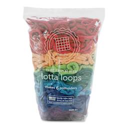 Friendly Loom Traditional Size Cotton Loops - Rainbow, Lotta Loops