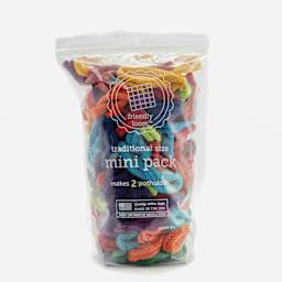 Friendly Loom Traditional Size Cotton Loop Mini Pack - Rainbow in packaging