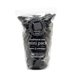 Friendly Loom Traditional Size Cotton Loop Mini Pack - Black in packaging