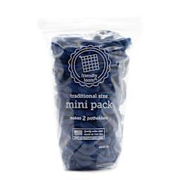 Friendly Loom Traditional Size Cotton Loop Mini Pack - Blue in packaging