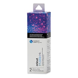 Cricut Infusible Ink Patterned Transfer Sheets - Purple Watercolor Splash, 4-1/2" x 12", 2 Sheets (In packaging)
