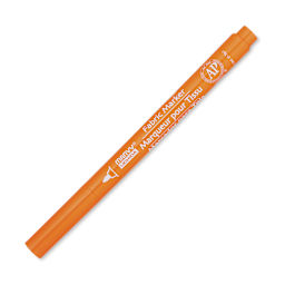 Marvy Uchida Fine Point Fabric Marker - Orange (Cap on)