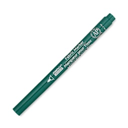 Marvy Uchida Fine Point Fabric Marker - Green (Cap on)