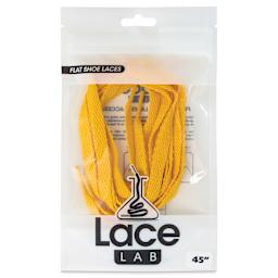 Angelus Lace Lab Flat Colored Shoe Laces - Gold, front of the packaging