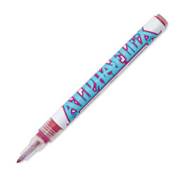 Alpha6 AlphaFlex Textile and Leather Paint Marker - Raspberry, 1 mm - w/ cap removed