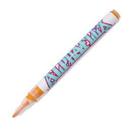 Alpha6 AlphaFlex Textile and Leather Paint Marker - Orange, 1 mm - w/ cap removed