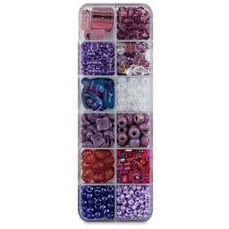 John Bead Czech Glass Bead Box Mix - Passionfruit Flower