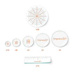 ImpressArt Stamp Guides Sticker Book contents