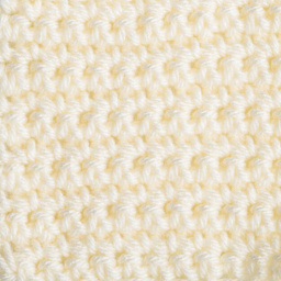 Caron One Pound Acrylic Yarn - 1 lb, 4-Ply, Cream, Crocheted