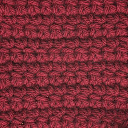 Caron One Pound Acrylic Yarn - 1 lb, 4-Ply, Claret, Crocheted