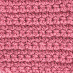 Caron One Pound Acrylic Yarn - 1 lb, 4-Ply, Rose, Crocheted