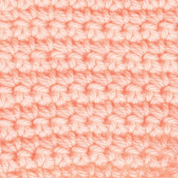 Caron One Pound Acrylic Yarn - 1 lb, 4-Ply, Peach, Crocheted