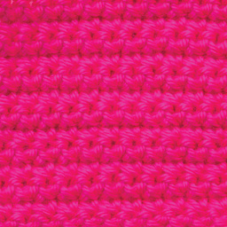 Caron Simply Soft Yarn - Neon Pink close up to show knitted pattern