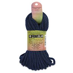 Pepperell Cotton Craft Cord - Navy, 4 mm, 75 ft - back