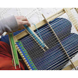Friendly Loom - LapLoom A, Level 1, 12" x 16" project in progress