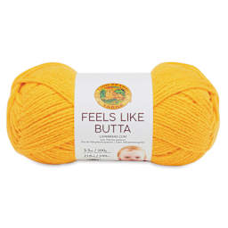 Lion Brand Feels Like Butta Yarn - Yellow, front