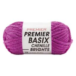 Premier Yarn Basix Chenille Brights Yarn - Bright Violet