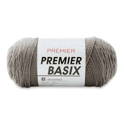 Premier Yarn Basix Worsted Yarn - Gray